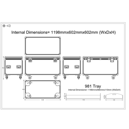 Spider Road Trunk Cable Trunk with Removable Tray (1200mm)